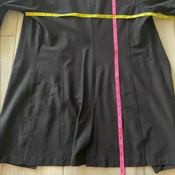 Eileen Fisher Women's Button Closure Collared Soft Jacket Black Size Medium - Picture 4 of 4